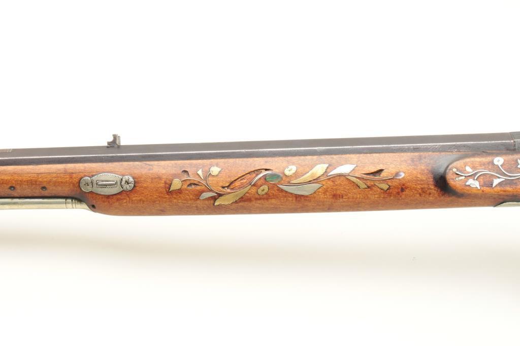 Elaborate plains rifle signed C.F. Matthews, Petersburg III with direct