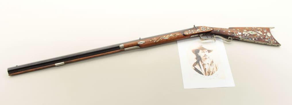 Elaborate plains rifle signed C.F. Matthews, Petersburg III with direct