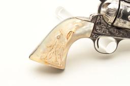 Colt SAA factory engraved with carved eagle grips set with