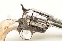 Colt SAA factory engraved with carved eagle grips set with