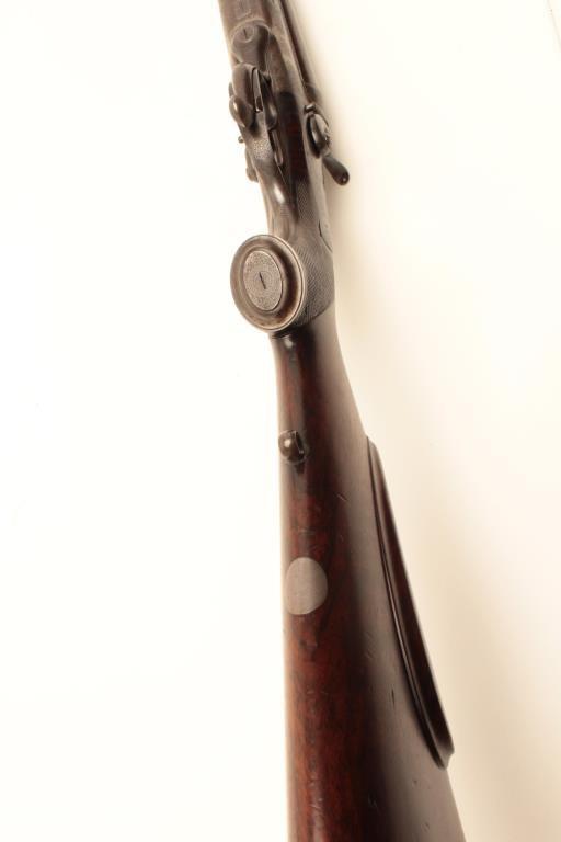 SxS black powder big game rifle by E.M. Reilly of