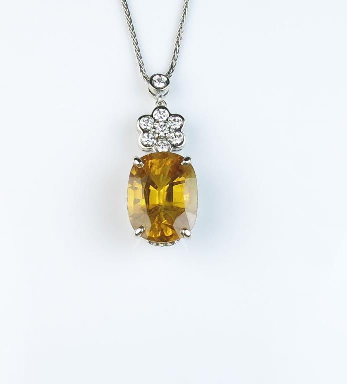 YELLOW SAPPHIRE PENDANT