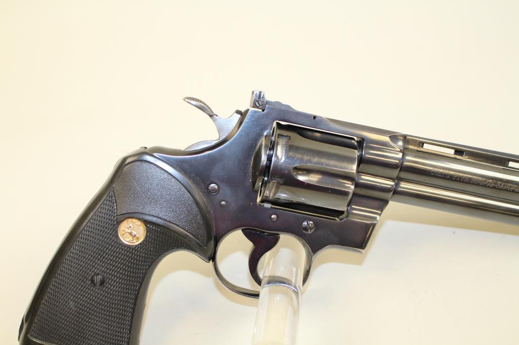 Colt Python 6" revolver #93364, .357 Mag, blue finish, later