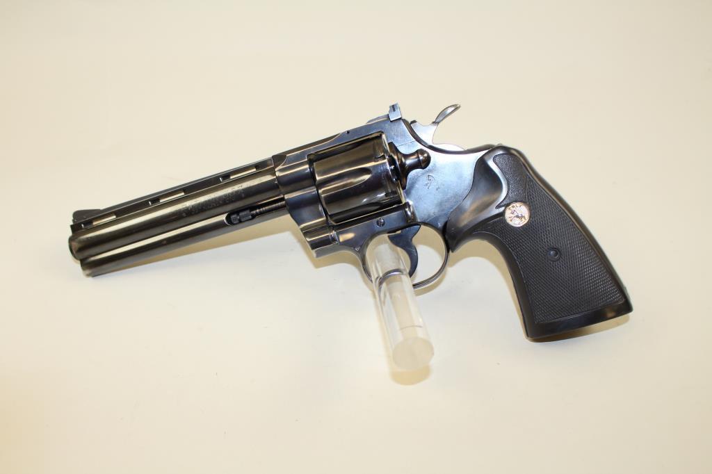 Colt Python 6" revolver #93364, .357 Mag, blue finish, later