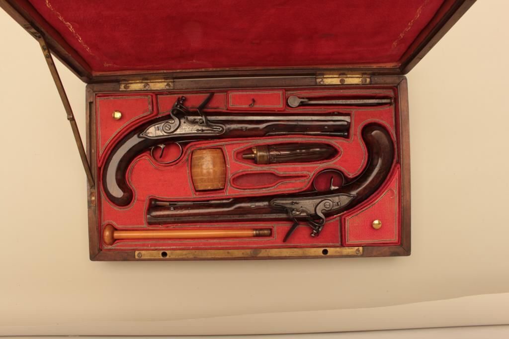 18GV-4 PAIR OF FRENCH FLINTLOCK DUELERS