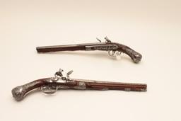 18GV-1 PAIR OF GIO BONAZO ITALIAN FLINTLOCK PISTOL