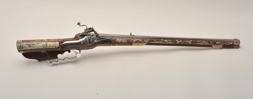 18GV-6 FINE ORIGINAL 17TH CENTURY INLAID PISTOL