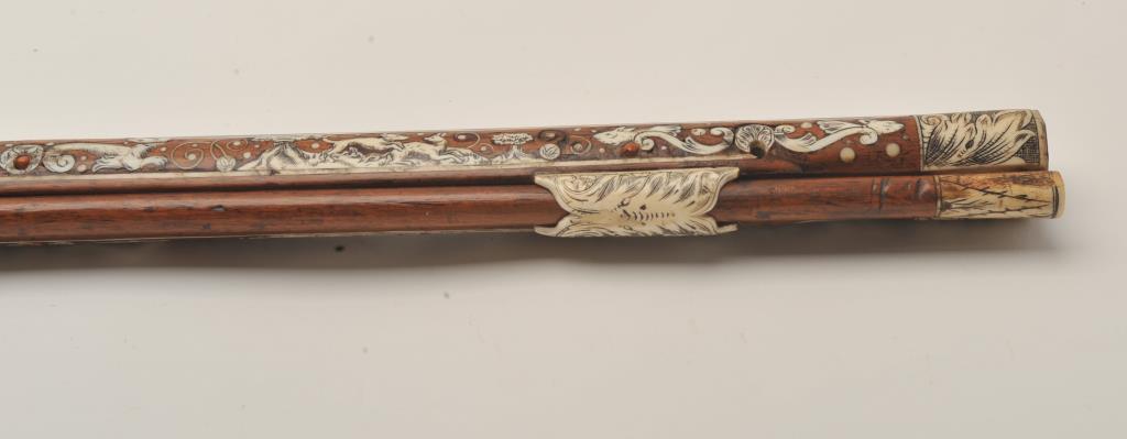 18GV-6 FINE ORIGINAL 17TH CENTURY INLAID PISTOL