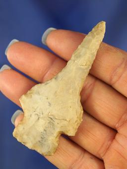 3 1/16" Flint Ridge Flint Drill found in Hardin Co. Ohio. Ex. Dr. Kearns.