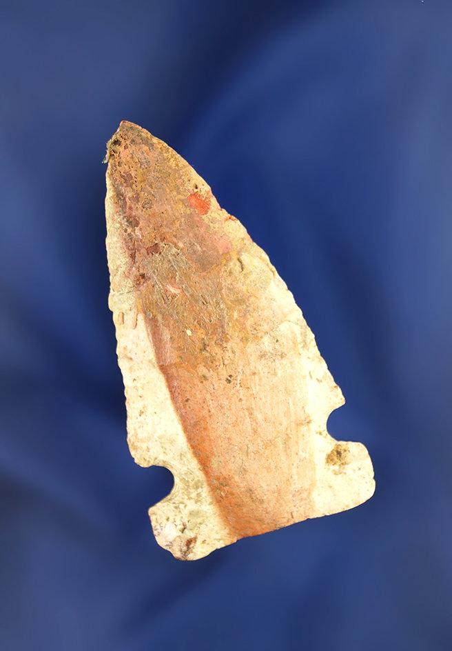 2 3/8" Heavily patinated Sidenotch found in Illinois.