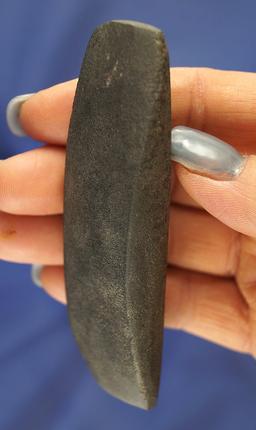 Well defined 4 1/16" Elliptical Bar Atl-atl Weight found in Clark Co., Arkansas. Ex. Dr. Westbrook.