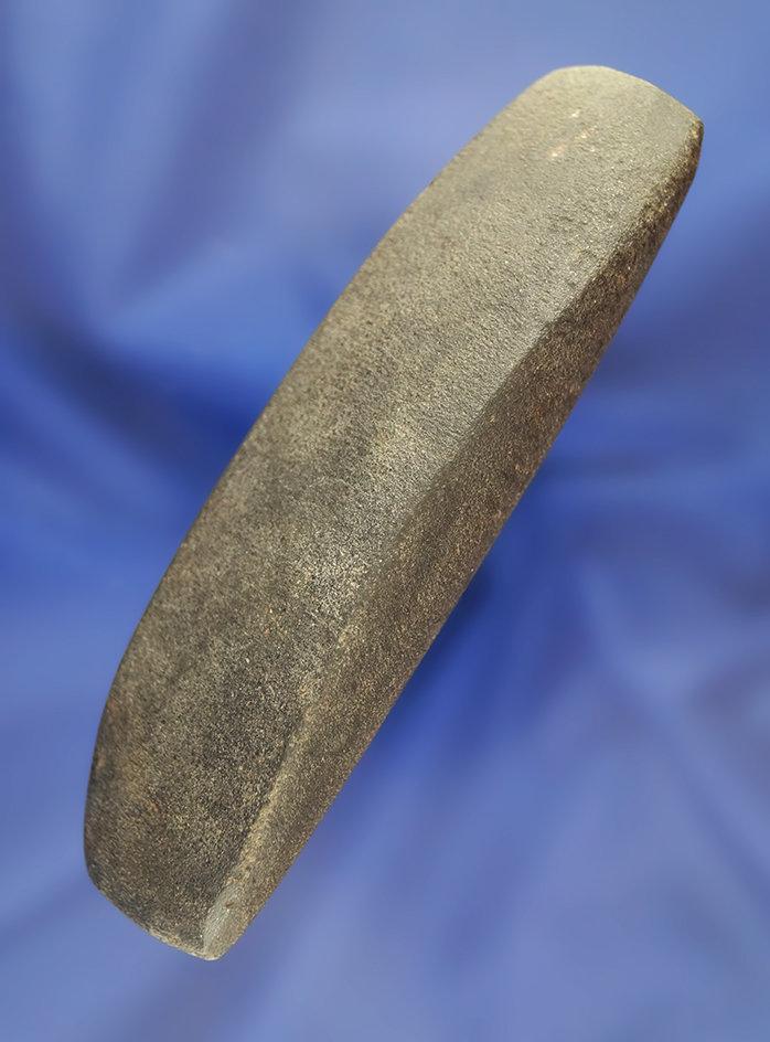 Well defined 4 1/16" Elliptical Bar Atl-atl Weight found in Clark Co., Arkansas. Ex. Dr. Westbrook.