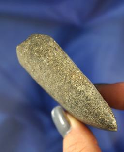 3" Hopewell Celt with a nicely polished bit. Found near Waynesville, Warren Co., Ohio.