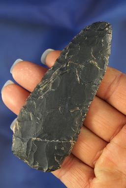 3 3/4" Flint Knife found in Illinois.