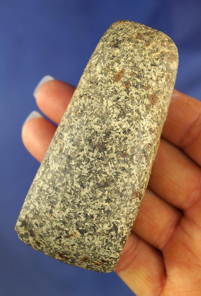 3 5/8" Well polished Hardstone Celt found in Indiana.