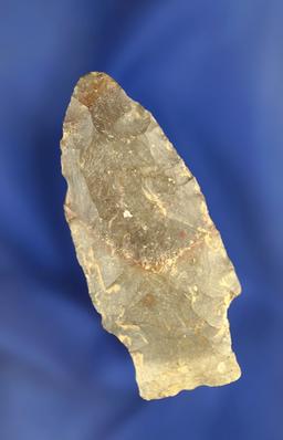 2 7/16" Archaic Stemmed Dartpoint found in Ohio.