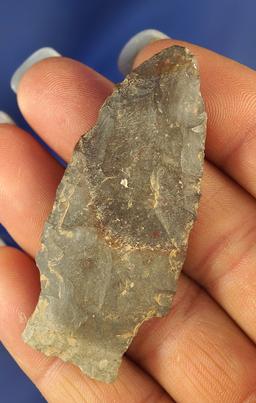 2 7/16" Archaic Stemmed Dartpoint found in Ohio.