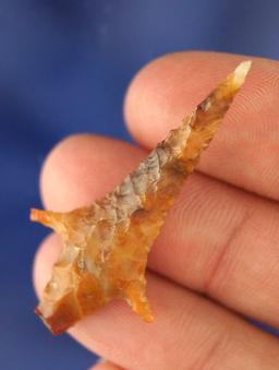 1 5/8" Gem Quality Rabbit Island with a needle tip and made from Agate, found in Oregon.