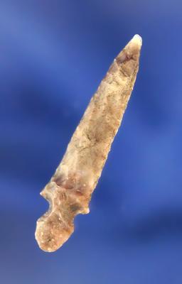 1 3/8" Klickitat Dagger made from Brown Agate. Found near The Dalles. Ex. Lynn Woodcock.