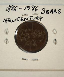 Sears Liberty Token 1886-1986, New Century.