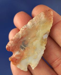 2" colorful Flint Ridge Flint Pentagonal found in Darke Co. Ohio.