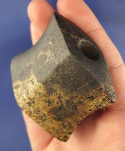 Exceptional!  2 1/4" Archaic Bannerstone found in Tuscarawas Co., Ohio.  Partain COA.