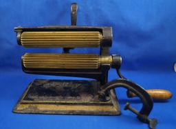 Penn fluter, pat Nov 2, 1875, July 3, 1807, reissued March 23, 1880, two rolls 6" long, one heating