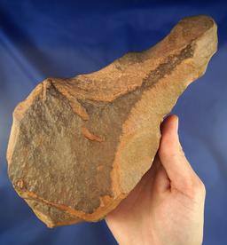Large 8 1/8" Achullean Hand Axe that is heavily patinated.