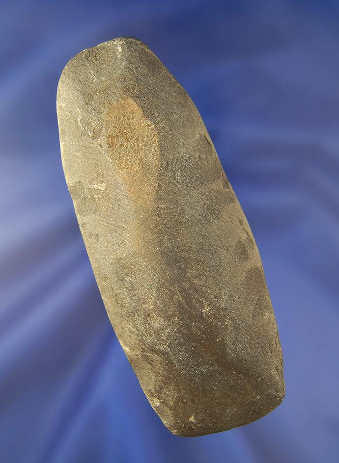 4 7/8" Celt made from Slate with a polished bit found near Troy, Ohio.