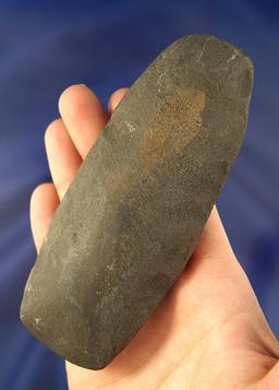 4 7/8" Celt made from Slate with a polished bit found near Troy, Ohio.