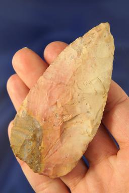 Colorful! 3 3/8" Blade found near Chickasaw, Ohio.