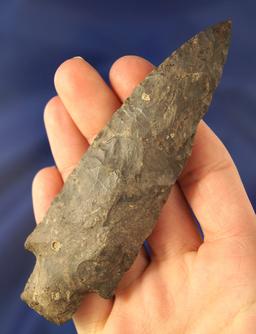 4 7/16" Archaic Stemmed Knife found near Yorkshire, Ohio. Ex. Cliff Simon.