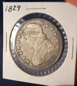 1829 Bust Half Dollar XF