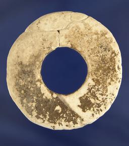 Large but Thin Stone Ring, 2 7/8" diameter, broken and re-glued. Ex Bill Peterson Collection.