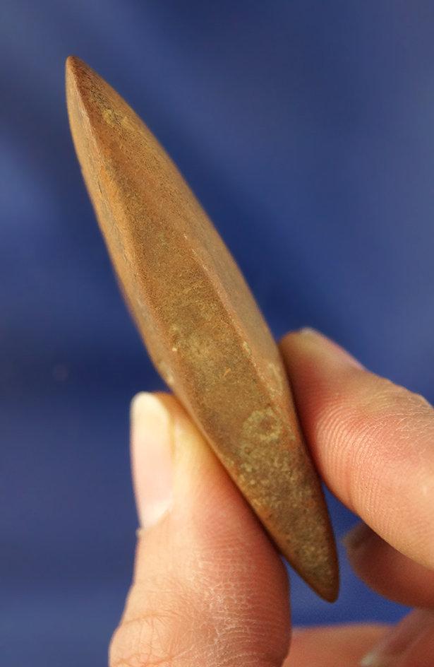 Very unique 2 5/8" stone Celt found in Ohio.