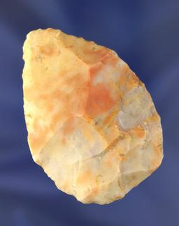 Very colorful 2 11/16" Flint Ridge Flint Blade found near Celina, Ohio by Ronald Thiebeau.