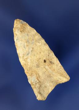 1 11/16" Fluted Paleo Dart Point found in Darke Co., Ohio.