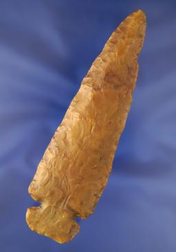 5 1/2" Flint Ridge Archaic Dovetail found in Central Ohio. Ex. Vietzen Museum.