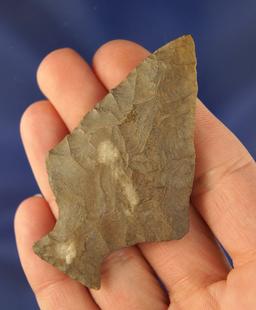 Excellent style and flaking on this 2 11/16" Ashtabula found in Seneca Co., Ohio. Ex. Hallock.