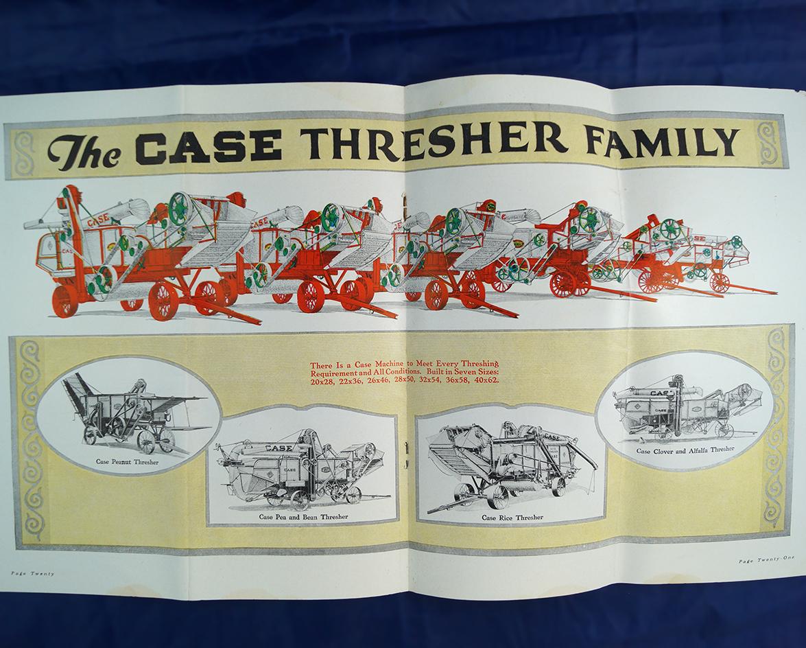 Set of 4 J.I. Case Threshing Machine Co. catalogs, approx 4" x 9" each *See full description.