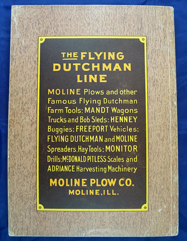 Moline Plow Co Catalog No 47, thick book, approx 7 3/4" x 10 3/4" x 3/4" thick, some color pages