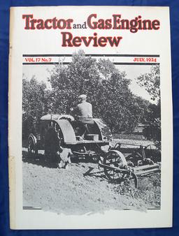 Tractor and Gas Engine Review set of 2; Vol 17 No 8 August 1924 and Vol 17 No 10 October 1924