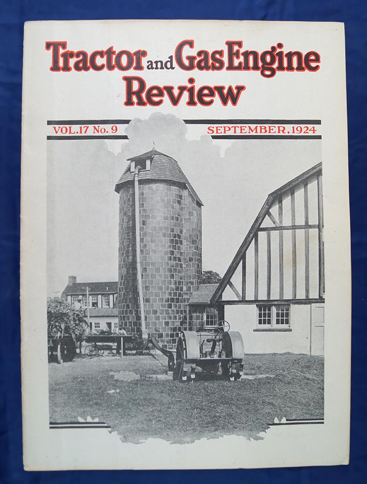 Tractor and Gas Engine Review set of 2; Vol 17 No 8 August 1924 and Vol 17 No 10 October 1924