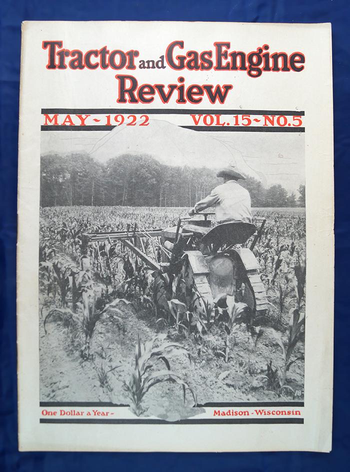 Tractor and Gas Engine Review set of 6; Volumes 15, 1 thru 6 (January thru June 1922)