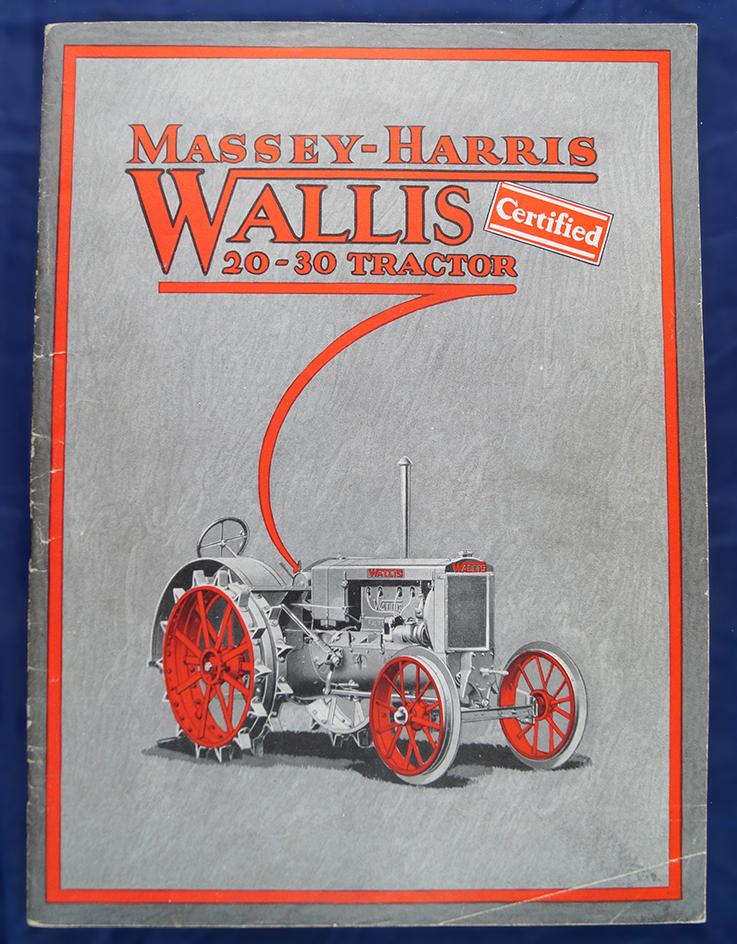 Massey-Harris Wallis "Certified" 20-30 Tractor catalog, 63 pages, some color, no date