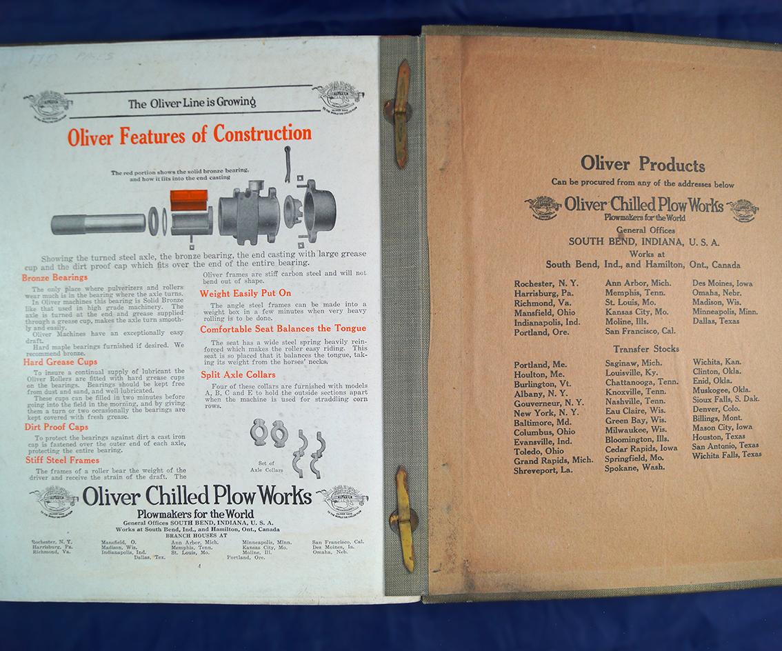 "Oliver", Oliver Chilled Plow Works, Moline, Ill., catalog