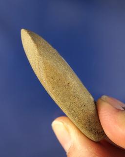 Nicely polished 2 1/4" Miniature Celt found near the Cache River in Illinois.