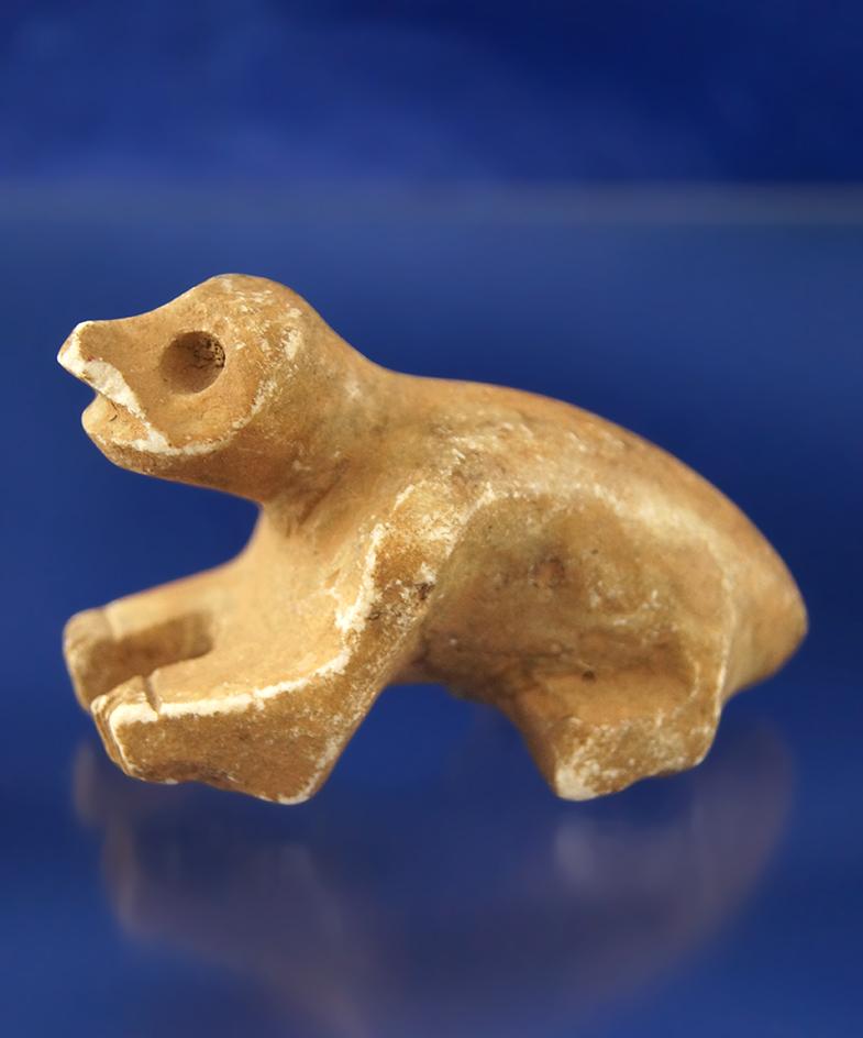 3 1/8" long carved stone animal figure found nearTaxco, Guerrera Mexico.