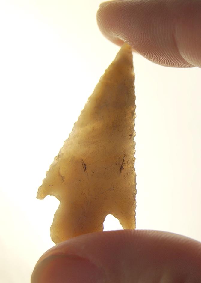 Well made 1 3/4" Arrowhead from the big Bend area, Val Verde Co., Texas.