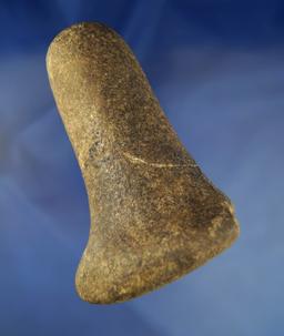 4 3/4" Hardstone Bell Pestle found in Indiana.
